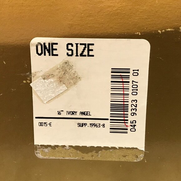 Christmas Angel Tree Topper 16" Ivory Angel JCPenny Home Collection - Picture 8 of 8